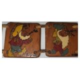 3752: Snow White and the Seven Dwarfs Hand Made Wood