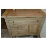 Flip Top Butler Serving Chest Table