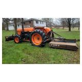 Kubota L345DT Tractor w/Bush Hog & Blade- Diesel