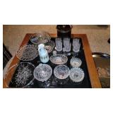 Group of Crystal Glassware, Ice Bucket, Glasses