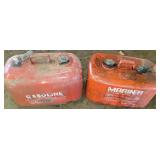 Pair of Boat Gas Fuel Cans