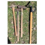 Cant Hook Log Roller, Sledge Hammers, Pic Axe
