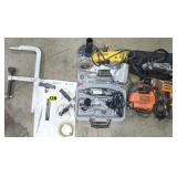 Dremel Tools, Ridgid Drill, DeWalt Grinder, etc.