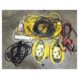 Extension Cords, Surge Protectors, Jumper Cables+