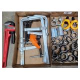 Bessey Clamps, Eyebolts, Pipe Wrench