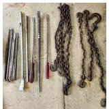 4 ct. Heavy Duty Chains and Prybars