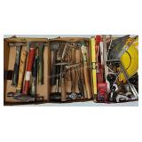 Angle Squares, Levels, Multimeter, Soldering, etc