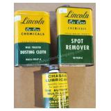 NOS Lincoln Dusting Cloth, Spot Remover, Chassis Lube