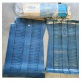 NOS 1969-71 Lincoln Continental Mark III Pair of Turquoise Front Floor Mats - NOS