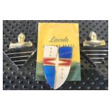 NOS 1955 Lincoln Hood and Quarter Emblems