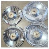 Exceptionally Nice Set of 1956 Lincoln Premiere Wheel Covers/Hubcaps