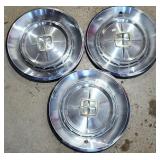 3 ct. 1960 Lincoln Continental Mark V 15" Hubcaps