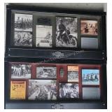 Pair of Harley Davidson Shadow Box Displays