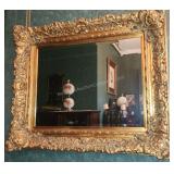 Gold Gilded Beveled Wall Mirror. 4