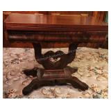 Library Flip Top Mahogany Table