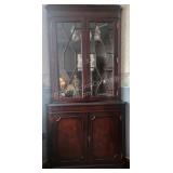 Antique Corner China Cabinet