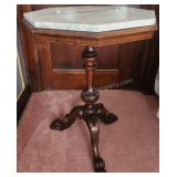 Early 20th Century Octogan Marble Parlor Table