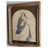 Ora Pro Nobis Needlepoint 28"x21"
