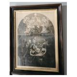 c. 1888 Birth of Christ Engraving 24" x 31.5"