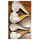 Pair of Meerschaum Pipes