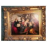 The Holy Family Oil on Canvas by Santoni