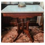 Eastlake Marble Top Parlor Table