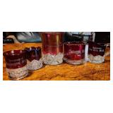 Michigan Ruby Flash Glass. Bay City, Frankenmuth