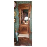 Eastlake Walnut Victorian Hall Tree