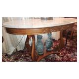 Beautiful Marble Top Parlor Table