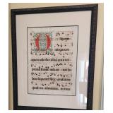 15th Cent. Illuminated Vellum Manuscript Medieval
