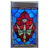 Original Antique DOVE Church Stained Glass Window