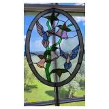 Elegant Stained Glass Birds