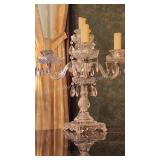 Crystal 5 Candle 18" Candleabra