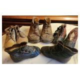 19th Century Baby Shoes, Doll & Carriage
