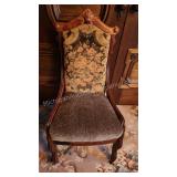 19th Century Walnut Victorian Accent Chair