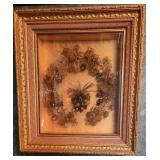 Antique Victorian Handmade Floral Mourning Wreath