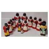 Black Americana Salt and Pepper Shakers