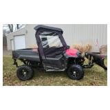 Honda Pioneer 700 ATV with Snow Plow. 1,759 Miles