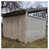 Three Sided Livestock Shed