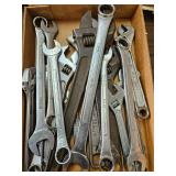Box Lot with Combination Wrenches