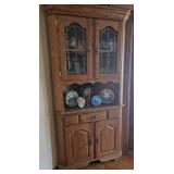 Solid Oak Corner Cabinet