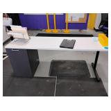 2 ct. White Office Desks w/ Drawers