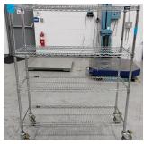 Wire Shelving Unit on Casters