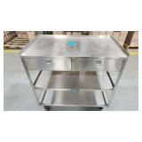 Stainless Steel Portable Work Station Cart