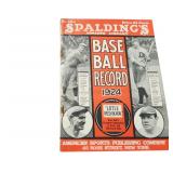 1924 Spalding Baseball Record - From Ty Cobb