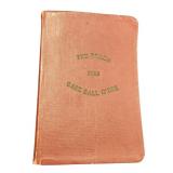1922 Reach Baseball Guide - From Ty Cobb