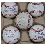 Signed Baseball Group w/ Harry Kalas, Bip Roberts