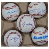 Signed Baseball Group w/ Tommy Lasorda