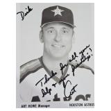 Houston Astros- Art Howe Signed Photograph