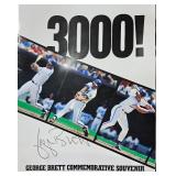 Kansas City Royals George Brett 3,000 Hits Program